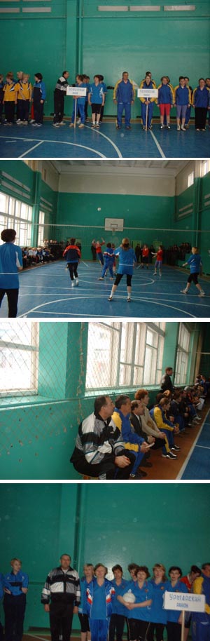 Товарищеские встречи по волейболу между женскими командами Минэкономразвития и торговли  Чувашии  и  администраций трех районов