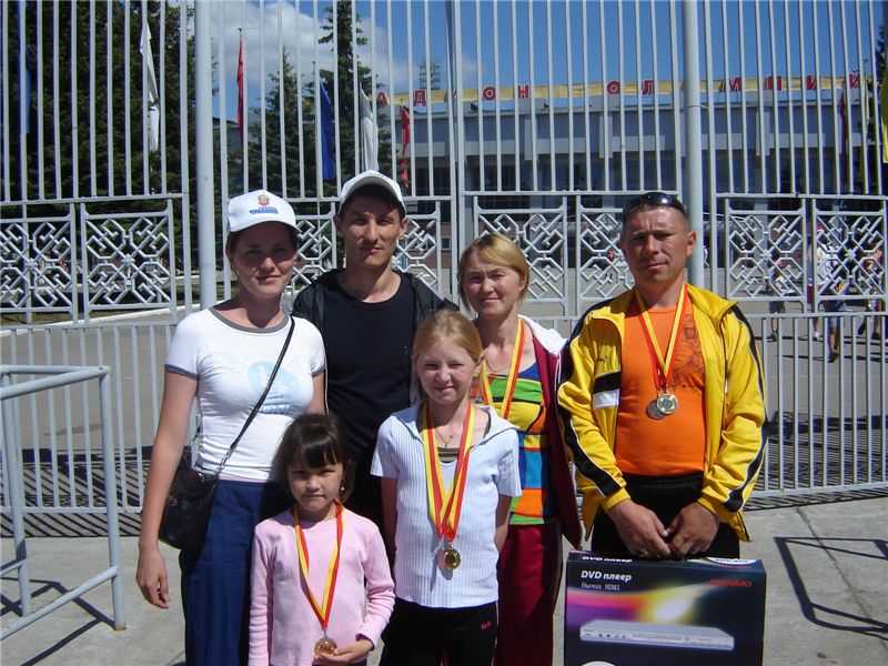 Семья Сапаркиных - призер республиканского фестиваля «Спортивная семья»