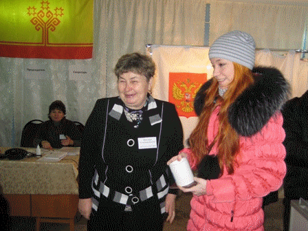 В Урмарском районе активное участие принимают и впервые голосующие
