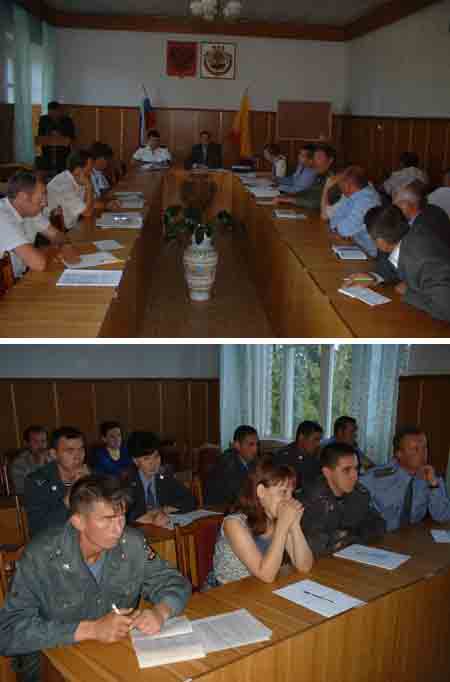 На расширенном координационном совещании руководителей правоохранительных органов Урмарского района