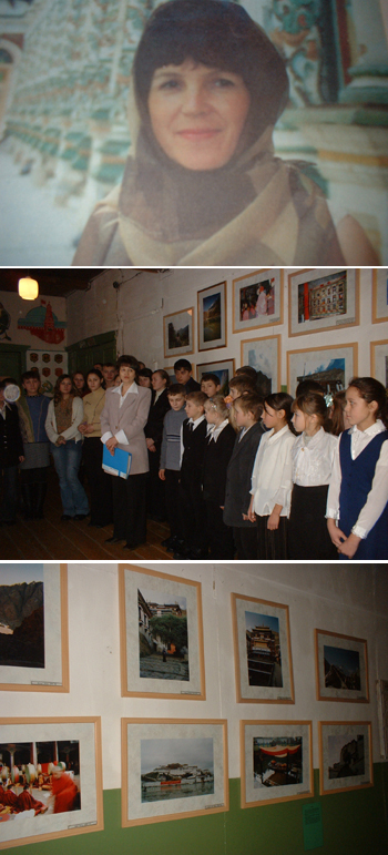 В Большеяниковской школе Урмарского района открылась фотовыставка  Зиновьи Душковой «География путешествий»