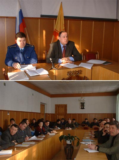 Расширенное координационное совещание руководителей правоохранительных органов Урмарского  района