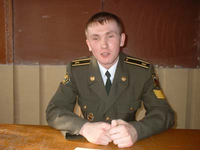 Встреча Урмарских школьников с курсантом Оренбургского высшего зенитно -   ракетного училища