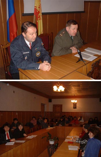 На совещании со специалистами военно-учетного стола предприятий и организаций Урмарского района