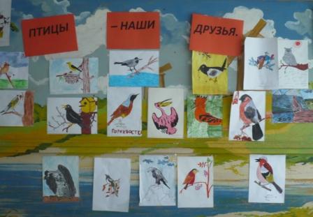 Выставка рисунков «Птицы – наши друзья»