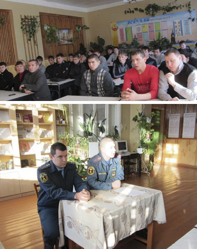 Встреча представителей Госпожнадзора с членами добровольной пожарной дружины техникума