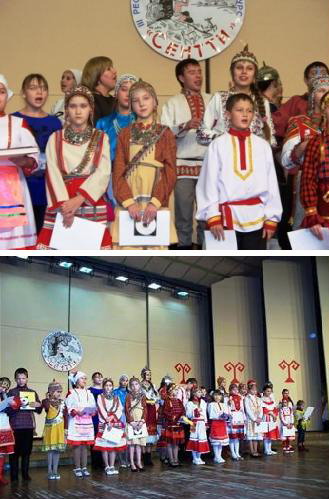 Юные шемуршинцы приняли участие в республиканском детском конкурсе исполнителей народной песни «Сентти»