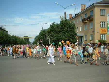 Празднование Дня Республики в городе Шумерля