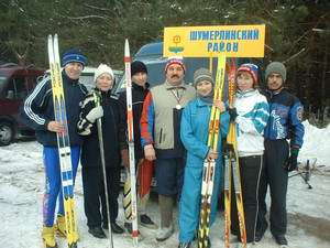 11:10 Глава администрации Шумерлинского района В.А.Мурашкин занял первое место на республиканских лыжных соревнованиях в Канашском районе