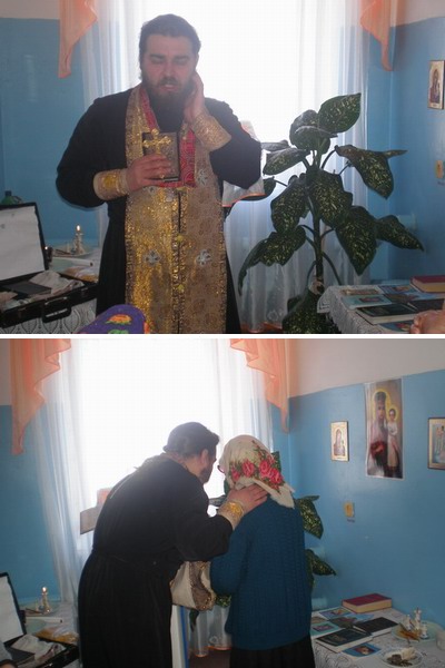 Отец Алексей посетил пожилых людей отделения временного проживания д.Кадеркино