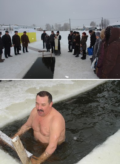 Шумерлинские моржи не испугались крещенских морозов