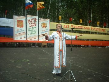 Юный Константин Рязанов выступил на главной концертной площадке праздника