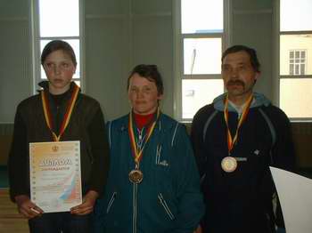 Семья Горбуновых - призеры республиканских зимних сельских игр.