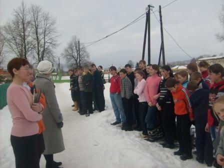 В МОУ "Торханская ООШ" организовали практикум по эвакуации детей во время пожара
