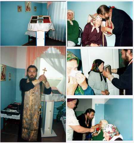 Церемонию открытия и освещения молельной комнаты провел настоятель Ходарской церкви отец Алексей