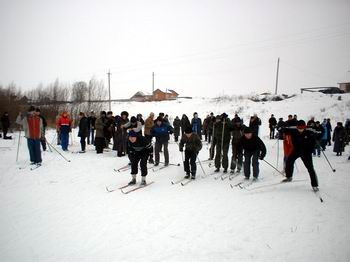 В Ядринском районе была проведена предновогодняя лыжная гонка