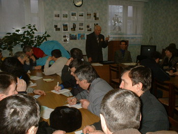Прошли занятия с преподавателями – организаторами курса ОБЖ образовательных школ района