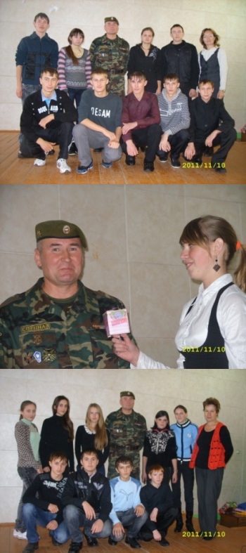 Встреча учащихся с автором и исполнителем песен, ветераном спецназа, участником боевых действий Александром Мингалёвым