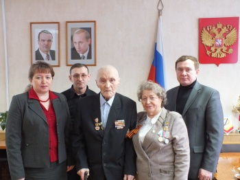Участник Сталинградской битвы  - на встрече с главой Ядринской районной администрации