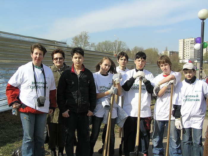 Компания "Мегафон" провела в Новочебоксарске акцию "Зеленый субботник"