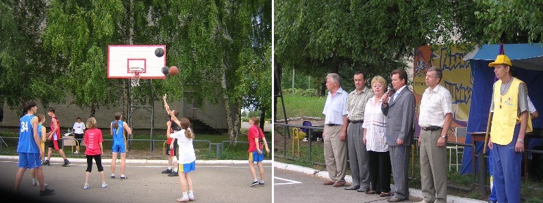 В Новочебоксарске открылись две новые площадки для занятий стрит-баскетом