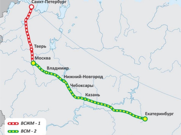 Бесполезная трата триллионов: определена трасса будущей ж/д Петербург – Москва (карта)