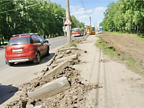 В Чебоксарах продолжается реконструкция пр.И.Яковлева