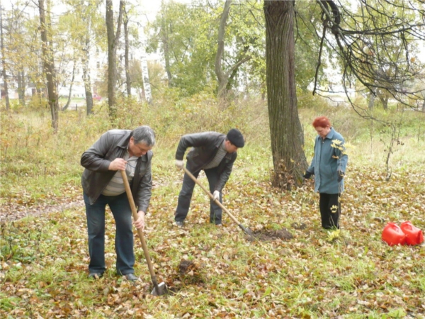г.Шумерля: Работники городского парка принимают активное участие в акции «День дерева»