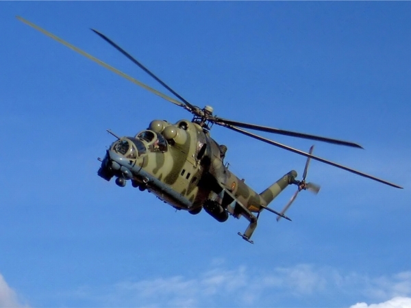В Канаше появился памятник воинам-участникам локальных конфликтов – вертолет Ми-24В