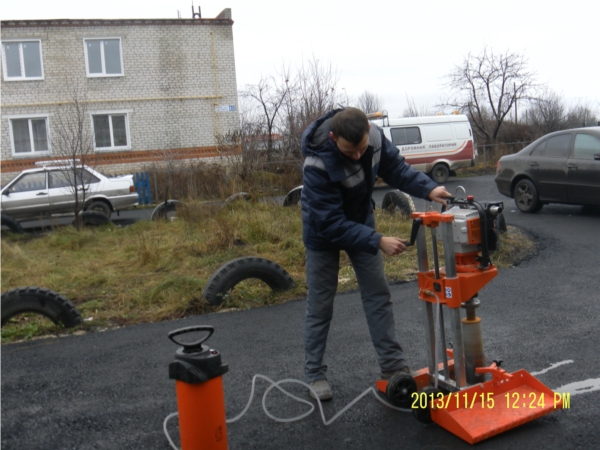 Дорожная лаборатория c проверкой качества дорожного полотна в Батыревском районе