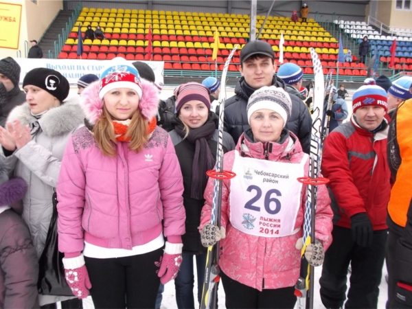 Работники администрации приняли активное участие в лыжных гонках в зачет Спартакиады Чувашской Республики