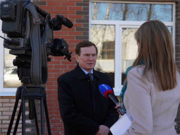 Глава Ядринской районной администрации В.Кузьмин дал интервью ГТРК «Чувашия»