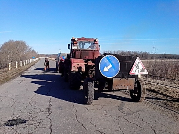 Ямочный ремонт на дорогах общего пользования местного значения