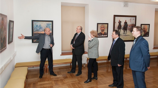 Представители Посольства Республики Болгария посетили персональную выставку живописи Станислава Воронова «О булгарах с пристрастием»