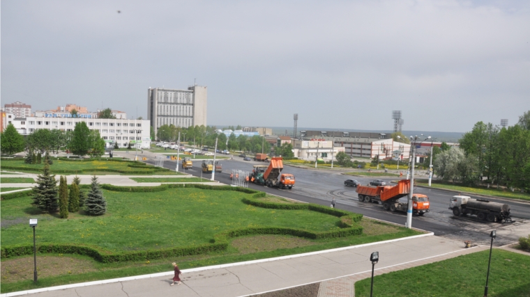 В Новочебоксарске продолжается реконструкция автомобильной дороги по ул.Винокурова