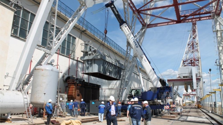 Блочный трансформатор Чебоксарской ГЭС введен в работу после капитального ремонта