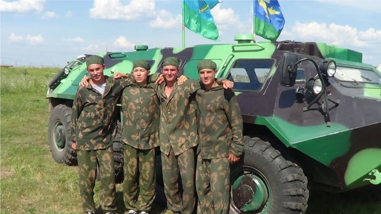 Учащиеся Карабай-Шемуршинской школы приняли участие в военно - спортивных сборах «Сыны России»