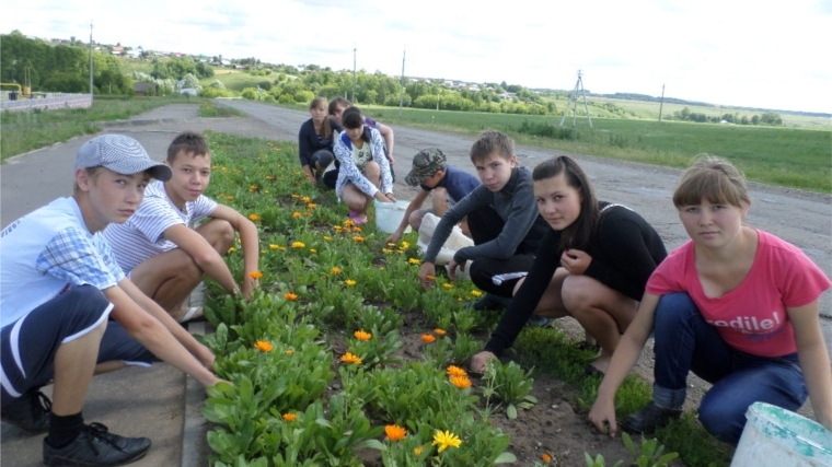 Трудовое лето подростков Янтиковского района