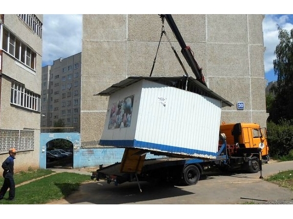 Еще один незаконно установленный торговый киоск демонтирован в Чебоксарах
