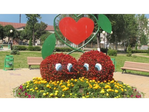 Город в цветах