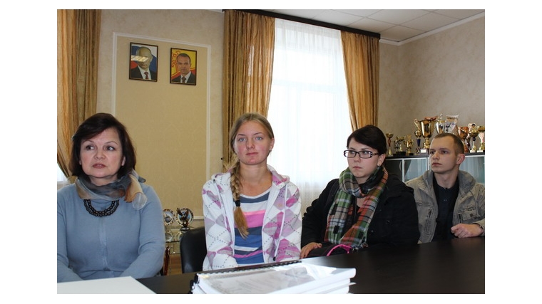 Встреча главы администрации Цивильского района со студентами МГУ