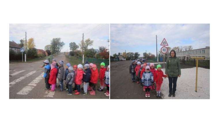 _Дети дошкольной группы «Шевле» при МБОУ «Байглычевская ООШ» переходят дорогу только по «зебре»