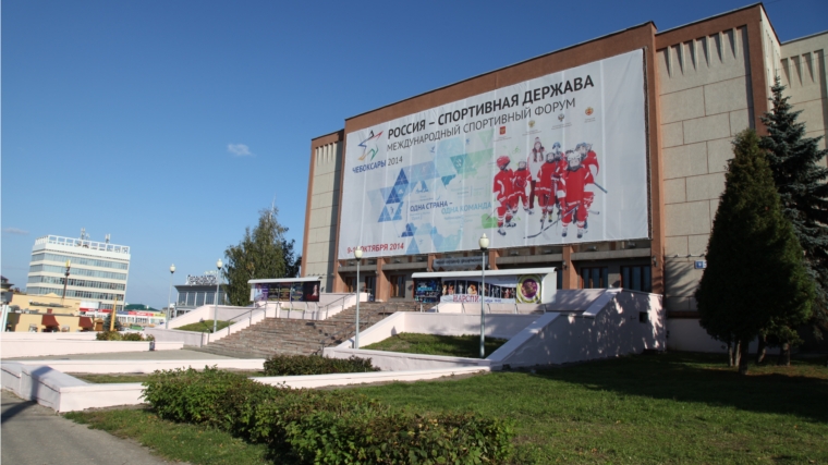 Завершается тематическое оформление города Чебоксары к открытию Международного форума «Россия – спортивная держава»