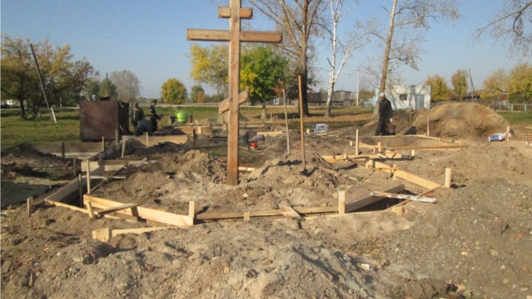В Первомайском сельском поселении заложили фундамент новой церкви