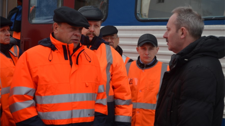 Шумерлю с рабочим визитом посетил начальник Горьковской железной дороги Анатолий Лесун