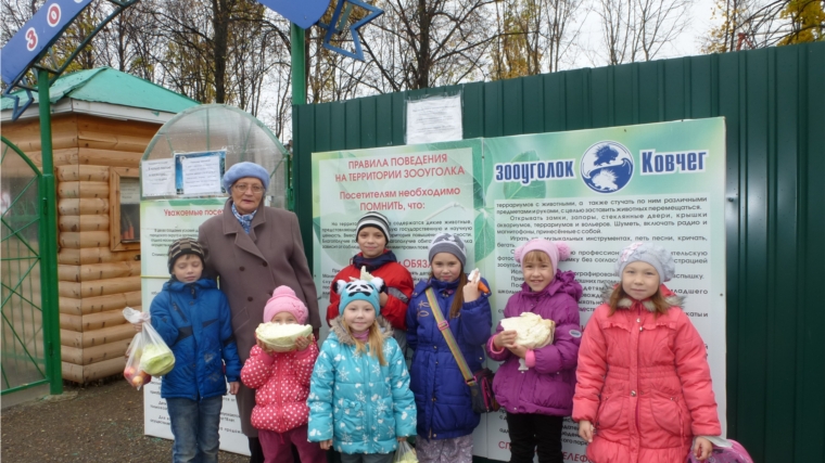 Председатель ТОС «Стрелка» организовала для детей экскурсию в зооуголок