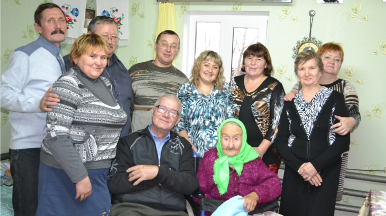 Терентьева Анна Терентьевна из с. Шоркасы Канашского района отметила 100-летний юбилей