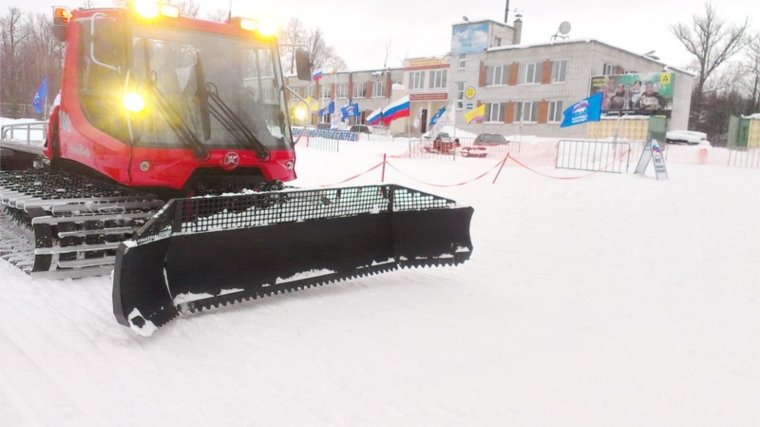 В Центре зимних видов спорта появился ратрак для подготовки лыжных трасс