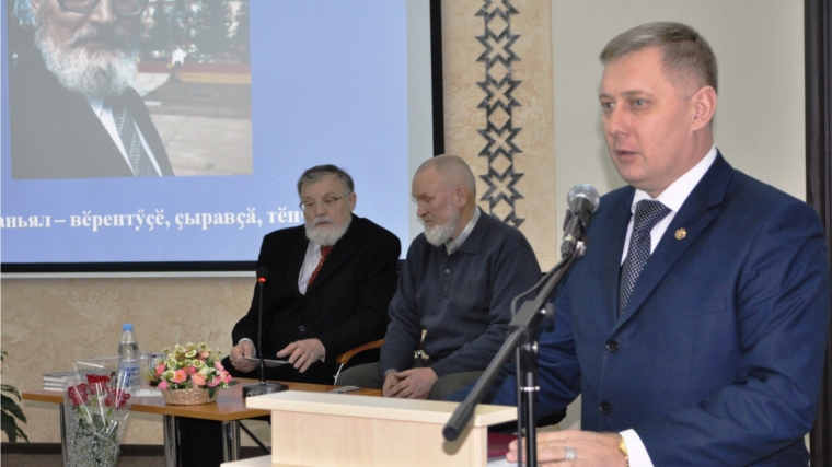 Министр культуры Чувашии В.Ефимов поздравил В.Станьяла с юбилеем