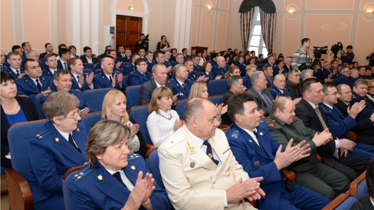 В Чебоксарах состоялось торжественное мероприятие, посвященное 293-й годовщине прокуратуры России